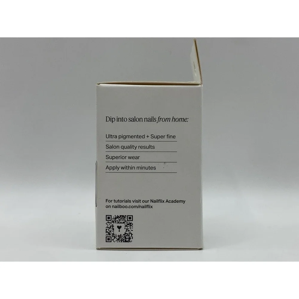 Nailboo Colored Dip Powder Here's A Tip (White) 14g 0.5 oz No UV LED New Box